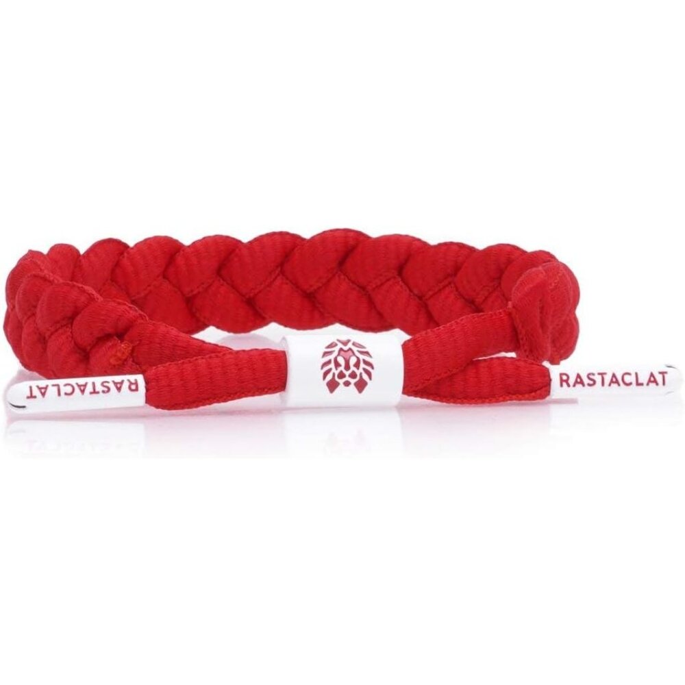 Medium/Large Fire Red Braided Bracelet - Positive Impact Fashion Accessory